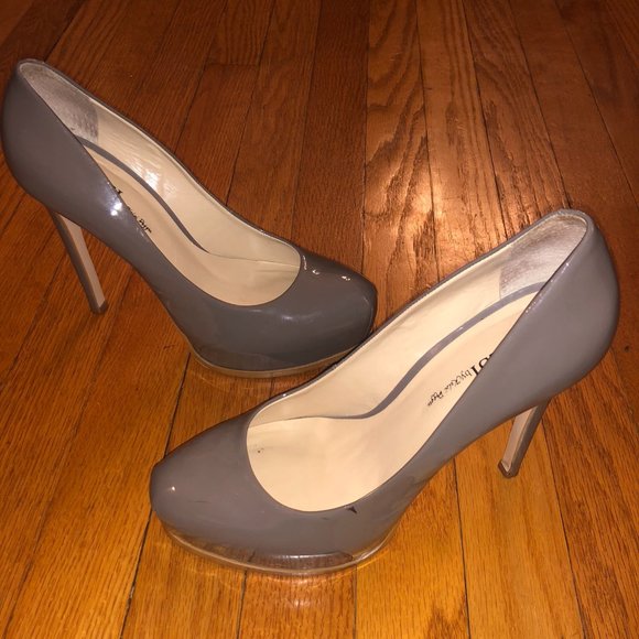 Kelsi by Kelsi Dagger Laurie Grey Patent Pump 8.5 - Picture 3 of 9